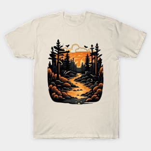 hiking in the forest T-Shirt